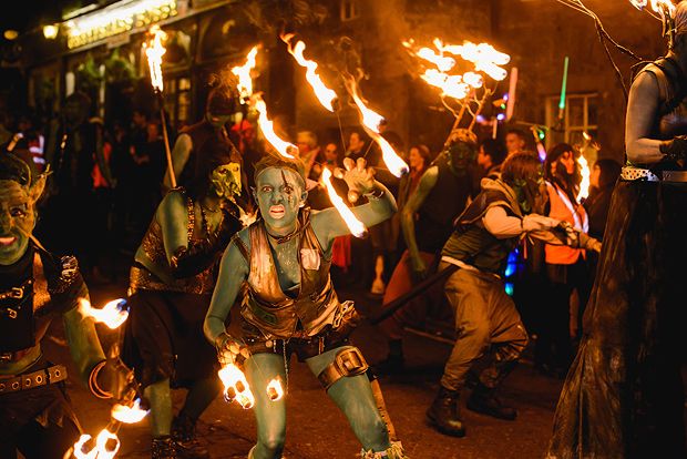 Personaggi al Samahin Festival - Edimburgo