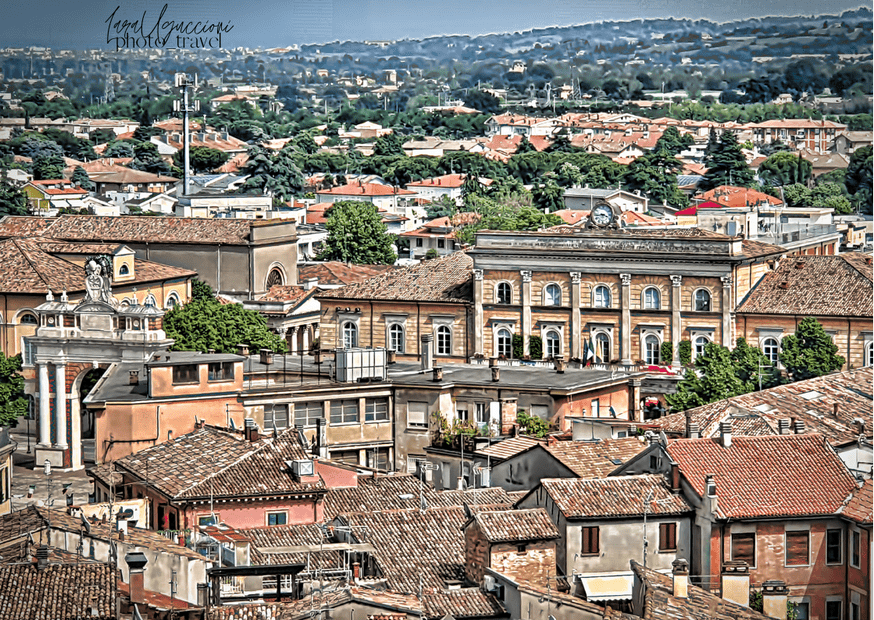 Veduta del centro di Santarcangelo